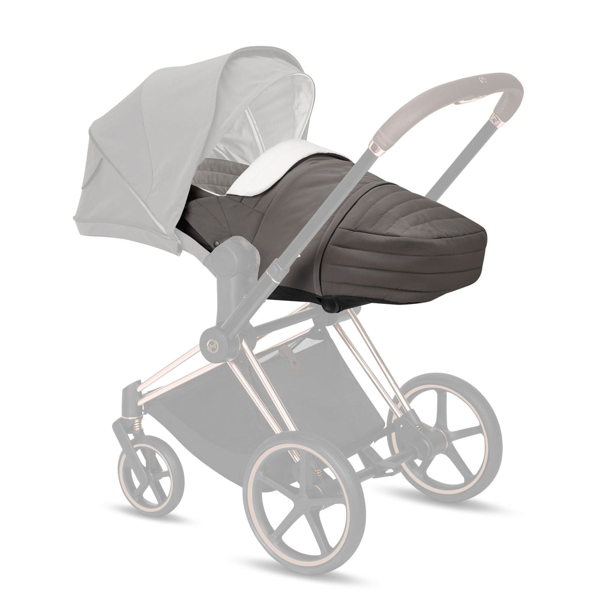 Priam / Mios Lite Cot - Soho Grey - Voyage bébé
