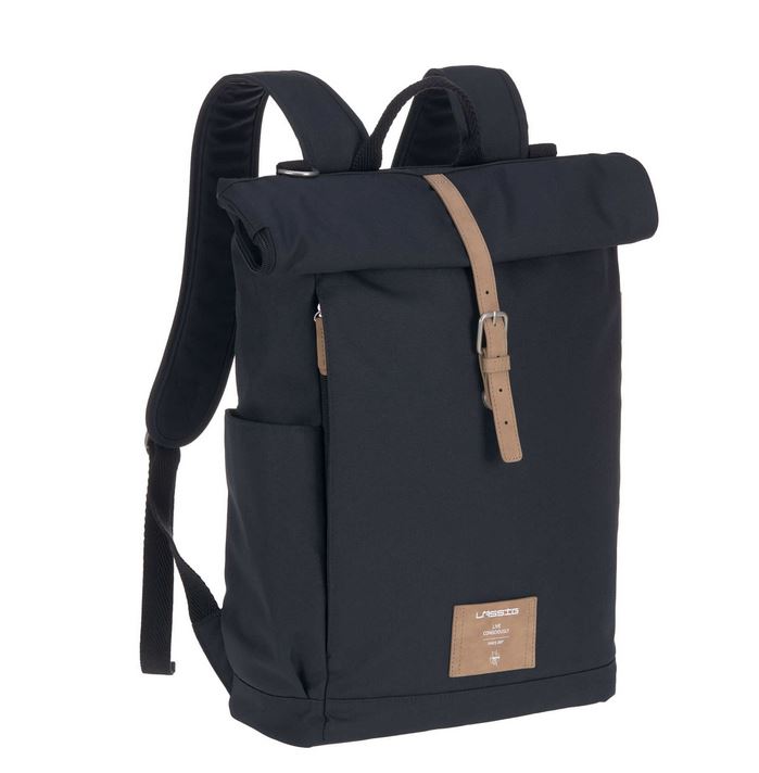 Sac à dos à langer Rolltop bleu nuit - Voyage bébé